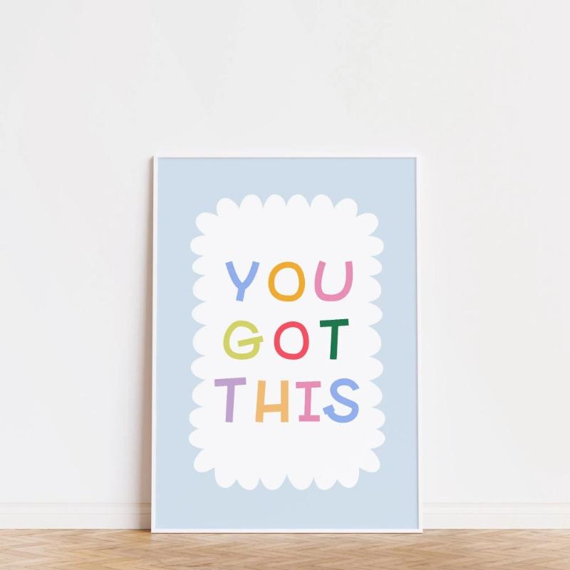 

Colorful Kids Digital Text Inspirational Quotes Poster Fun Inspirational Artwork Positive Quotes For Kids Parenting Room Decor 21cm×30cm NoFrame