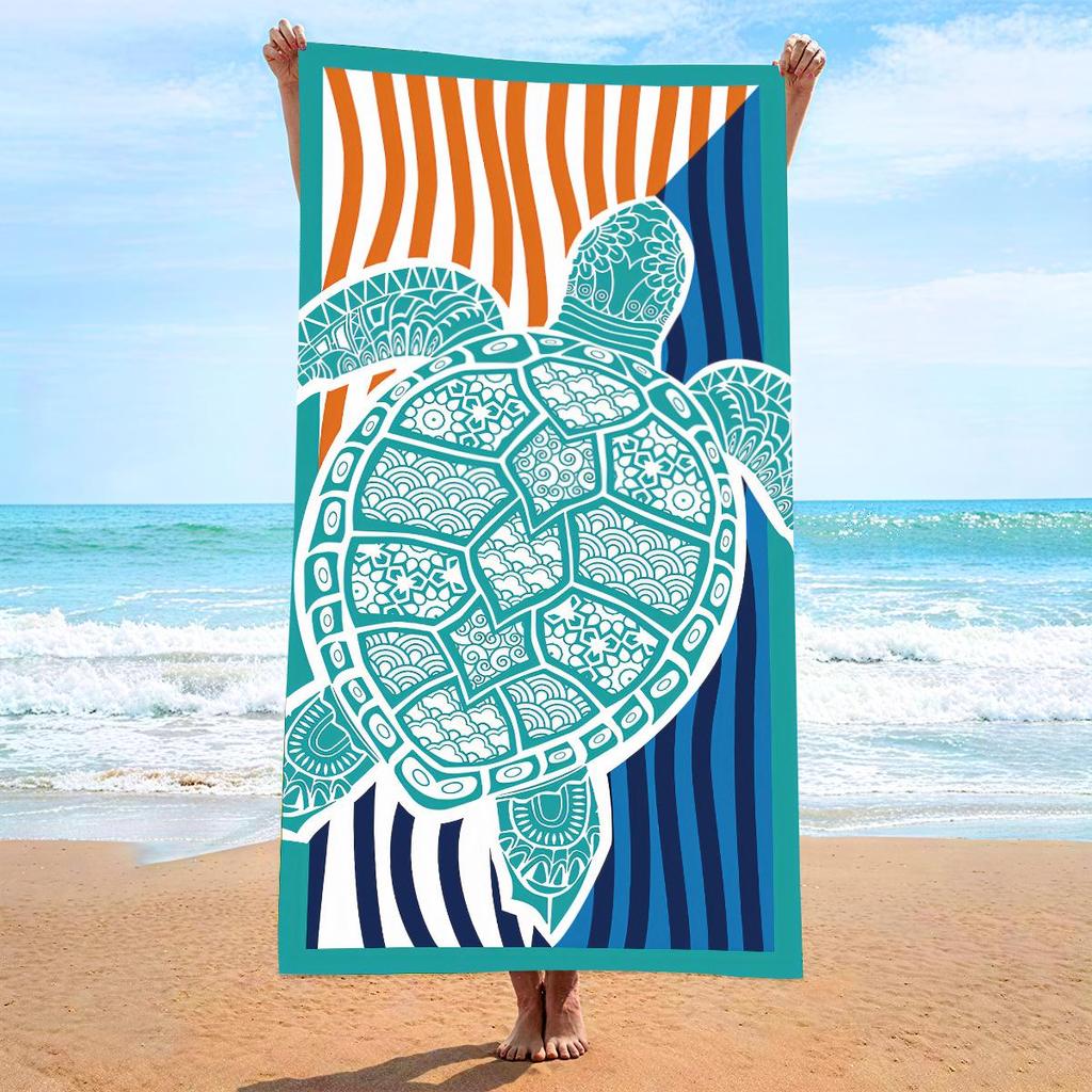 70x140 Microfiber Custom Printed Beach Towel - Absorbent & In Stock