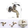 Zinc Alloy Laundry Bathroom Washing Machine Faucet Mop Pond Bibcock Wall Mounted Single Cold Water Tap