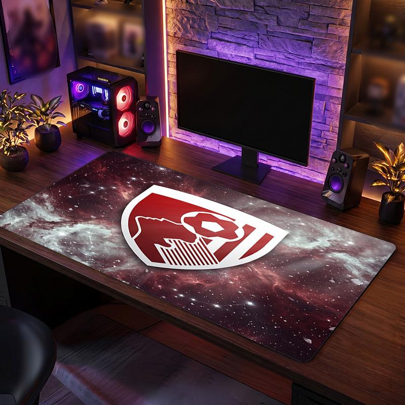 Bournemouth Football Print Large Mouse Pad, Anti-Slip Extended Gaming Desk Mat for Office Home
