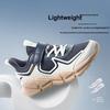 Anta Kids Sports Comfortable Non-Slip Shock Absorbing Low-Top Running Shoes Kids Running Shoes Black White Beige A12445507-3