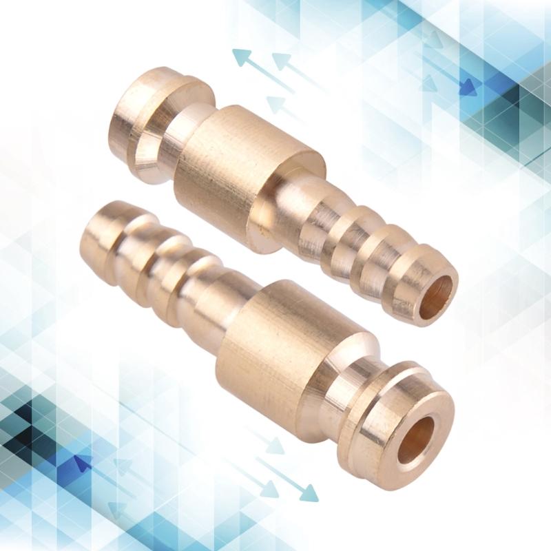 2Pcs 6mm Gold Dia. Gas & Water Male Adapter Quick Connector Replacement Fit for TIG Welding Torch Intake