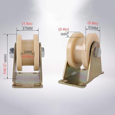 H Groove Gateer Wheel,Heavy Duty Nylonniture Wheels,Rigid Trackor,Track Wheel for Square Tube,Sliding Gate Roller for Inverted