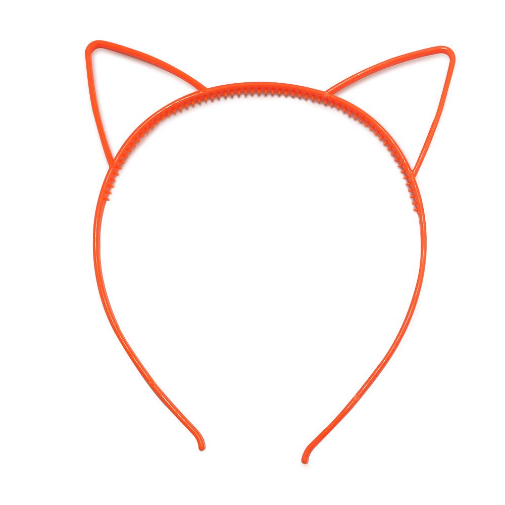 Children's Cartoon Cat Headband - Colorful Plastic Cat Ears Hair Accessories for Parties