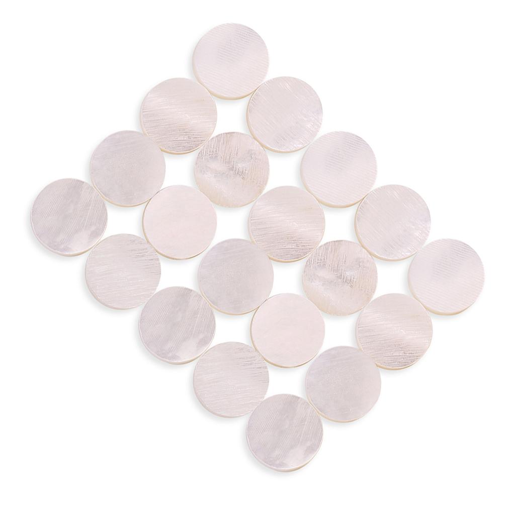 20Pcs Fretboard 6mm Inlay Dots Markers for Guitar Ukulele Bass Mandolin Banjo Decor