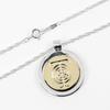 TIFFANY&Co. T & C coin Necklace Silver925/K18 yellow gold 14.6g Women Used