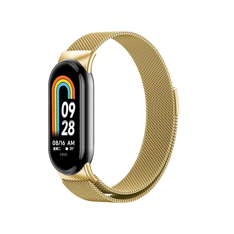 Pasek Mediolski do Xiaomi Mi Band 10 9 8 NFC Magnetyczna Bransoleta Correa dla Xiaomi Band 10 Ceramiczny Metalowy Wymienne Akcesoria