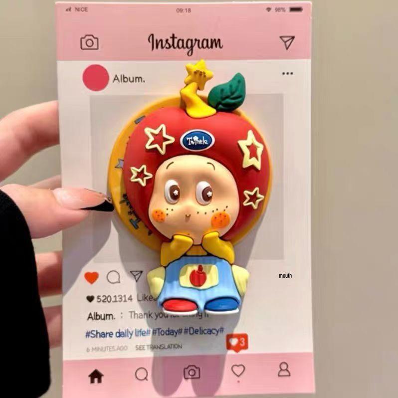 Star Silicone Magnetic Phone Holder with Retractable Airbag & Cute Headband Support