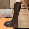 Coarse Heel Tall Tube Thick Sole New 2025 But Long Boots Women's Fashion Ins Knight Boots Versatile Knee Boots Autumn and Winter