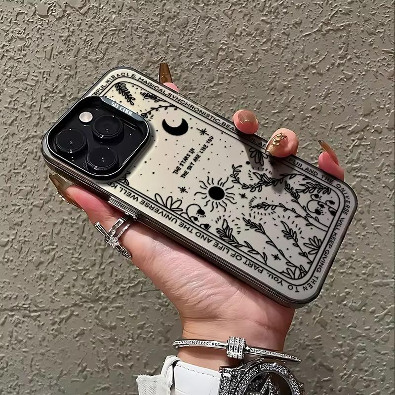 Fresh Moon Star Phone Case For IPhone 17 16 Pro Max 15 14 13 12 11 Pro Max Mini SE XS XR Anti Fall Matte Back Cover