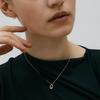 Lucky El Birthstone Silver Pink Necklace (Choose 1 of 12)