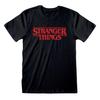 Stranger Things Logo Black T-Shirt NEW OFFICIAL