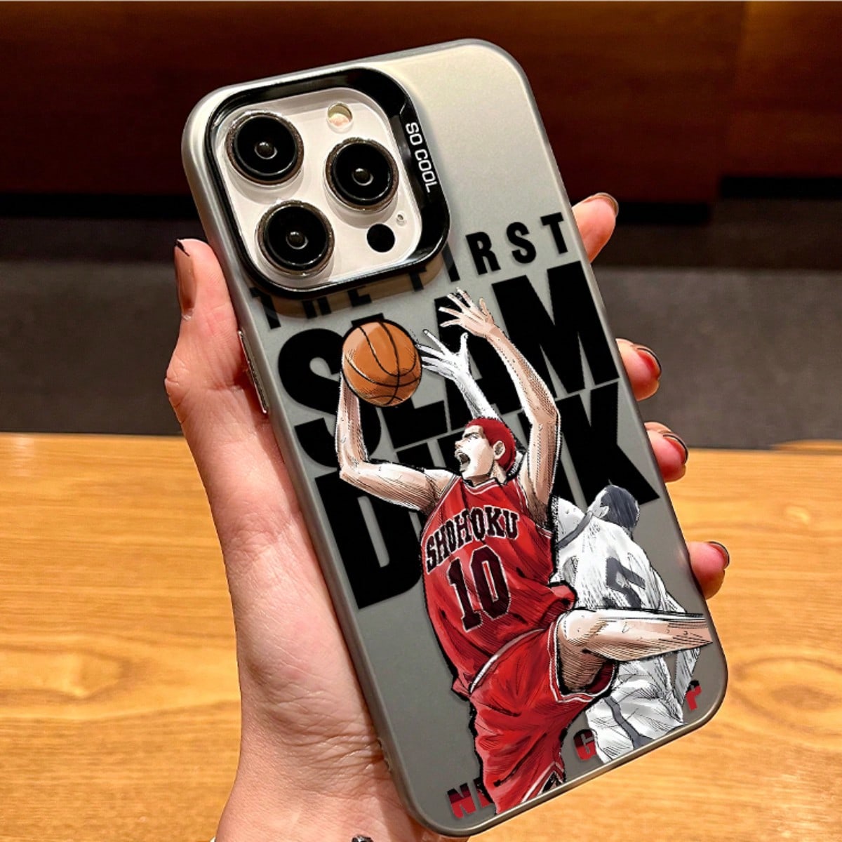 Slam Dunk Sakuragi Hanamichi The First Slam Dunk Frosted TPU Phone Case For IPhone 15 Pro Max & Samsung Galaxy S24 Ultra, Shockproof Cover  GALAXYS24 чёрный