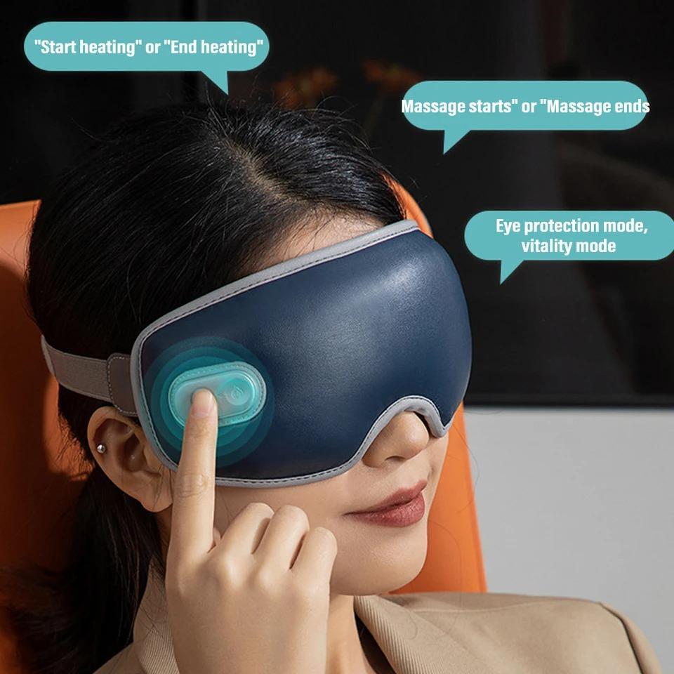 3D Intelligent Vibration Eye Massager Airbag 3 Level Hot Compress Eye Care Tool Eye Massage Eye Relax Fatigue Sleepping Mask