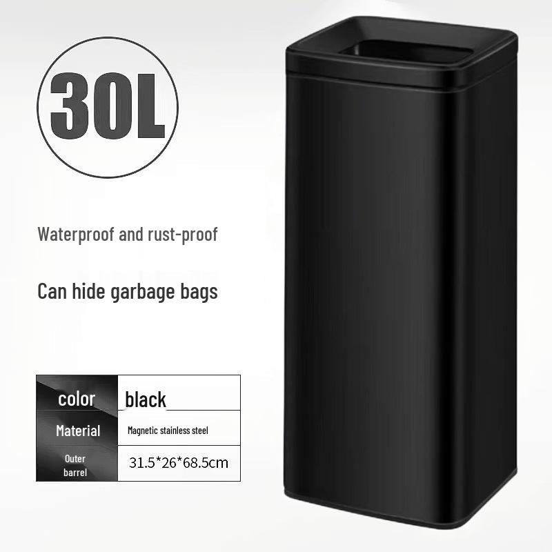 Stainless Steel Foot-Operated Bathroom Trash Can