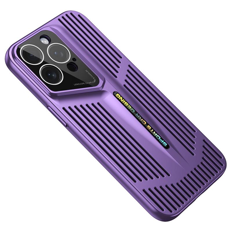 For iPhone 16 Pro Max Case Cooling Hollow Shockproof Hard PC Phone Cover