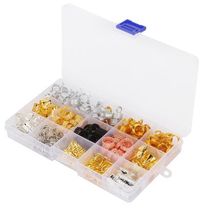 193-teiliges Set mit Ringen für Haarverlängerungen, handgefertigte Kopfschmuck-Accessoires, DIY-Schmuckzubehör