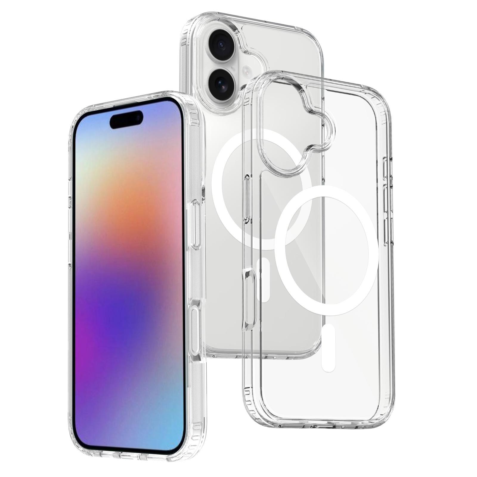 

New for Apple 17pro Max Mobile Phone Case Transparent for IPhone17 Air All-inclusive TPU+PC Anti-fall Case For iPhone 14 Plus