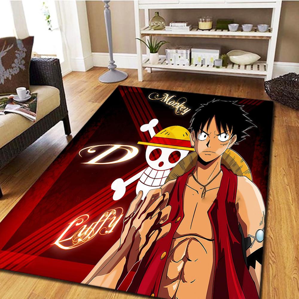 Luffy D Carpet for Living Room, Digital Print Floor Mat, Cool Movie Bedroom Rug, Home Decor Play Mat -HYQ23