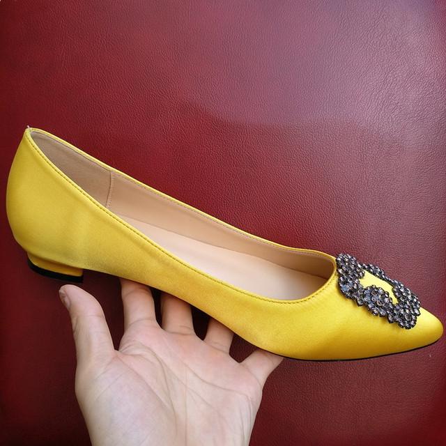 

Черные атласные туфли на плоской подошве, женские, базовые, модные, украшенные стразами, кристально-бриллиантовые туфли на плоской подошве, свадебная обувь, женская обувь для работы 35