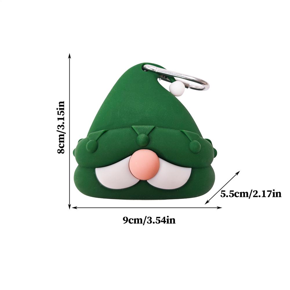 

Dog Poop Bags Holder Silicone Carrier Tool Dog Leashes Waste Bag Carrier For Pet Family Friends Adventure Shopping Camping зелений
