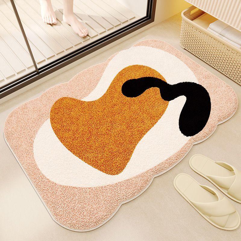 Dopamine bathroom door carpet floor mat toilet toilet water absorption non-slip dust removal foot pad imitation cashmere