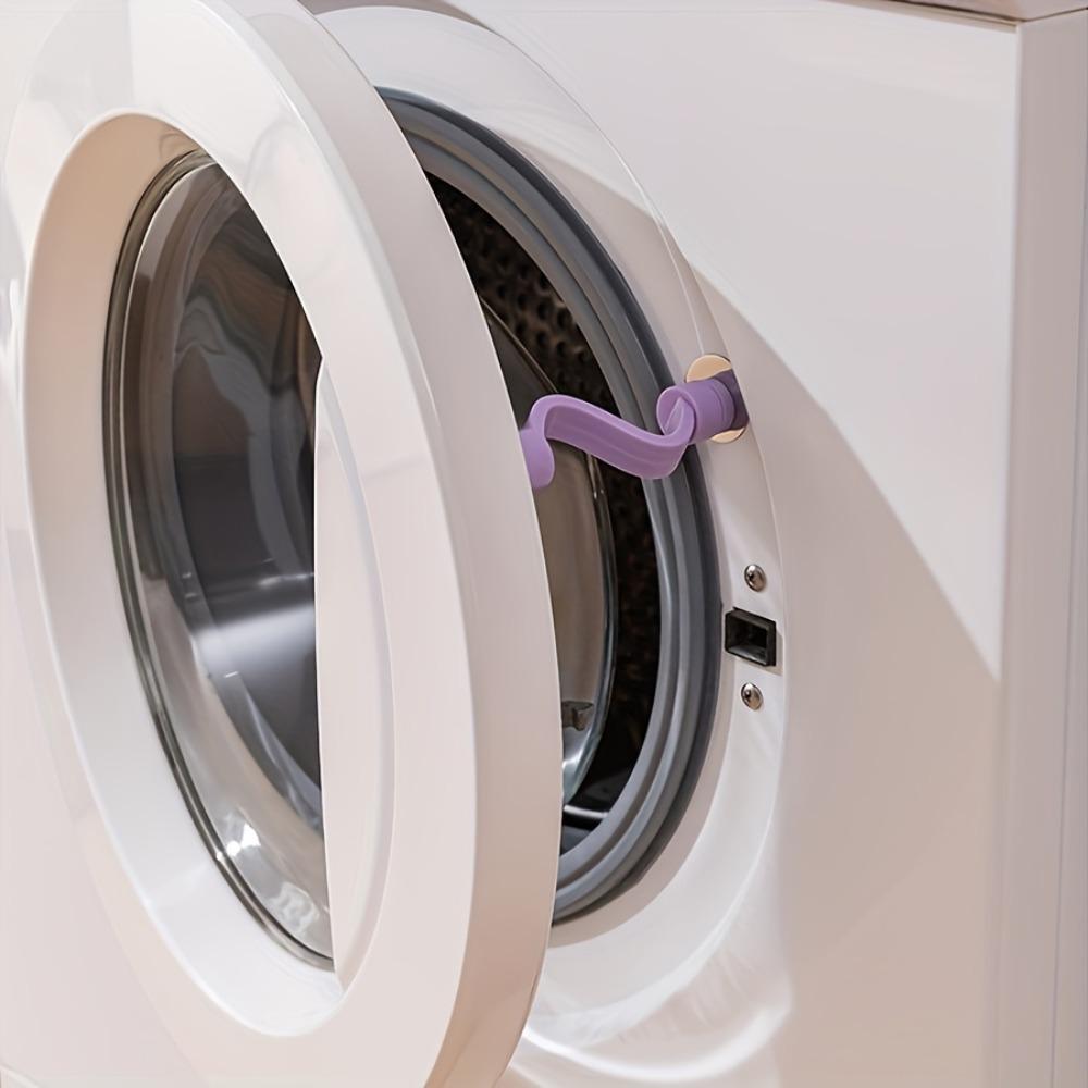Magnetic Washing Machine Door Stopper - Purple & Pink, Ventilation & Odor Protection, Moisture Prevention, Anti-Slip Design with Strong Magnet Mount