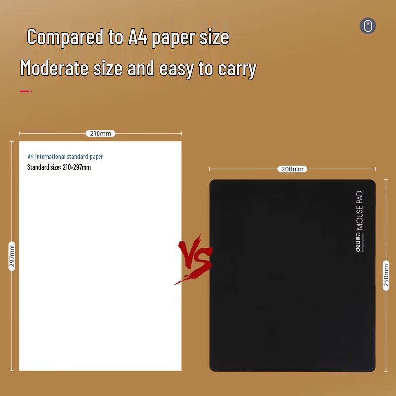 Deli Wear-Resistant Office Gaming Mouse Pad