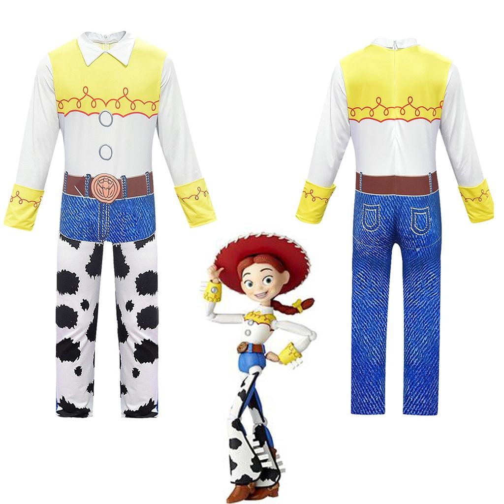 Adorable Toy Story 4 Girls Tsui Cosplay Jumpsuit Costume For Playful Dress-up Parties