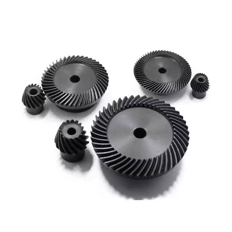 45# Steel 1M 20T To 80T Spiral Bevel Gear 1 Modulus 1 : 4 90 Degrees Differential Gears Same Ratio Diameter 6mm 8mm Hole