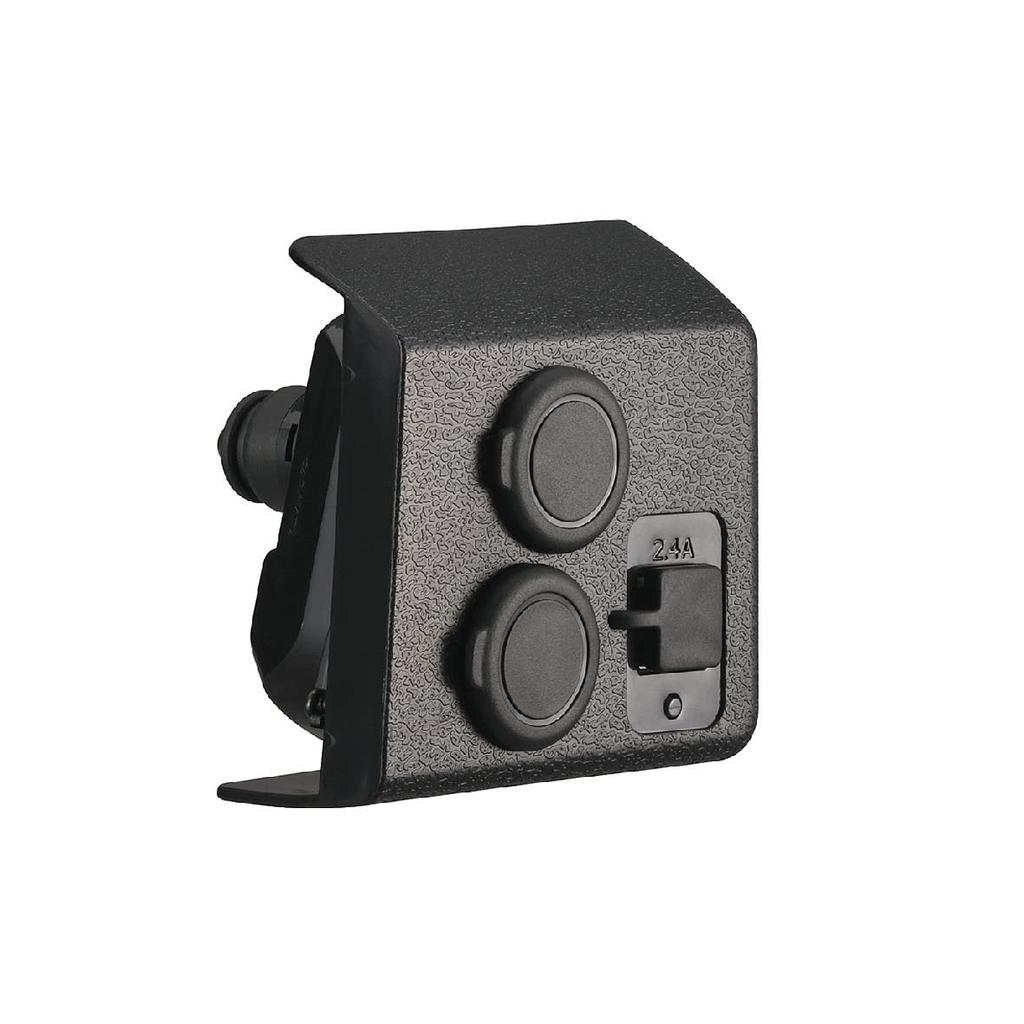 Car Mate NZ558 Car Cigarette Lighter Socket Extended Power Supply Unit (For the Alto) 2 Sockets + 2 USB.