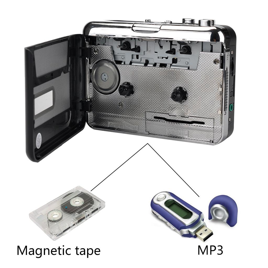 USB Cassette Capture Cassette Player Converts Tape To MP3 USB Cassette Capture for Laptops and Personal Computers