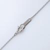 4℃ 1P Diamond Necklace K18 White Gold/diamond 1.5g Women Used