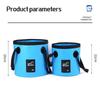 Folding Bucket Portable Outdoor Travel Foldable Water Bucket Bowl Sink Washing Bag Car Wash Bucket Multifunction for Camping