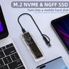 NVME M.2 SSD Box NGFF Clear SSD Case Laptop SSD Mobile Hard Drive Box M2 Hard Disk Case  Phone
