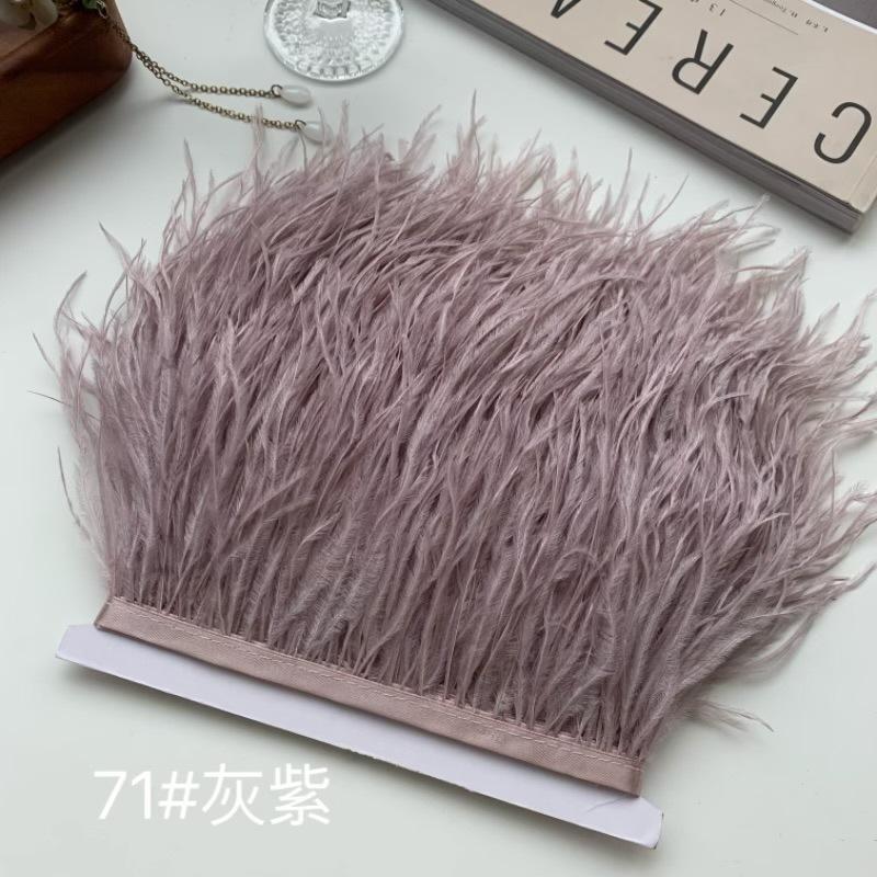 Ostrich Hair Cloth Edge 10-15Cm Clothing Accessories Diy Skirt Decoration Dress Neckline Cuffs Feathers