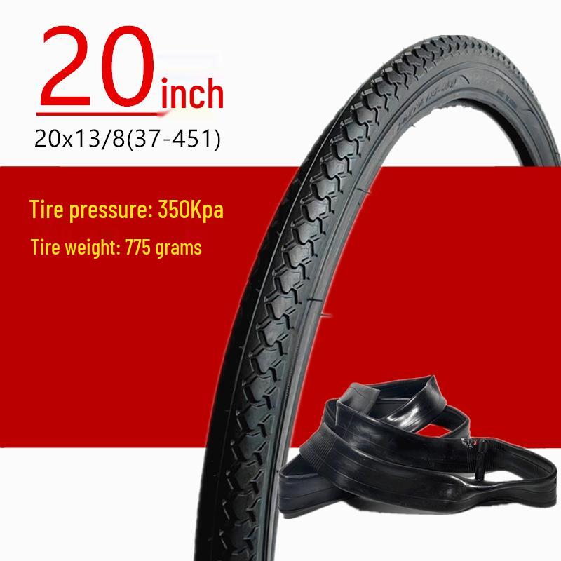 20/22/24/26*1 3/8 Bicycle Wheelchair Inflatable Tire & Tube Set