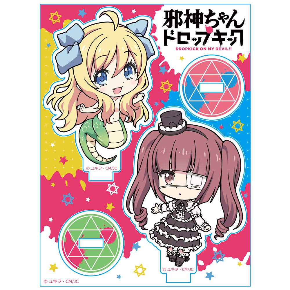 

Azu Maker Dropkick Pair Acrylic Stand Hanazono Yurine Jashin-chan Jashin-chan