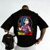2026 Dragon Ball Anime Cotton Tshirt New Bulma Printed Trendy Large Size Loose Casual Parent Child Top Family Matching Outfits