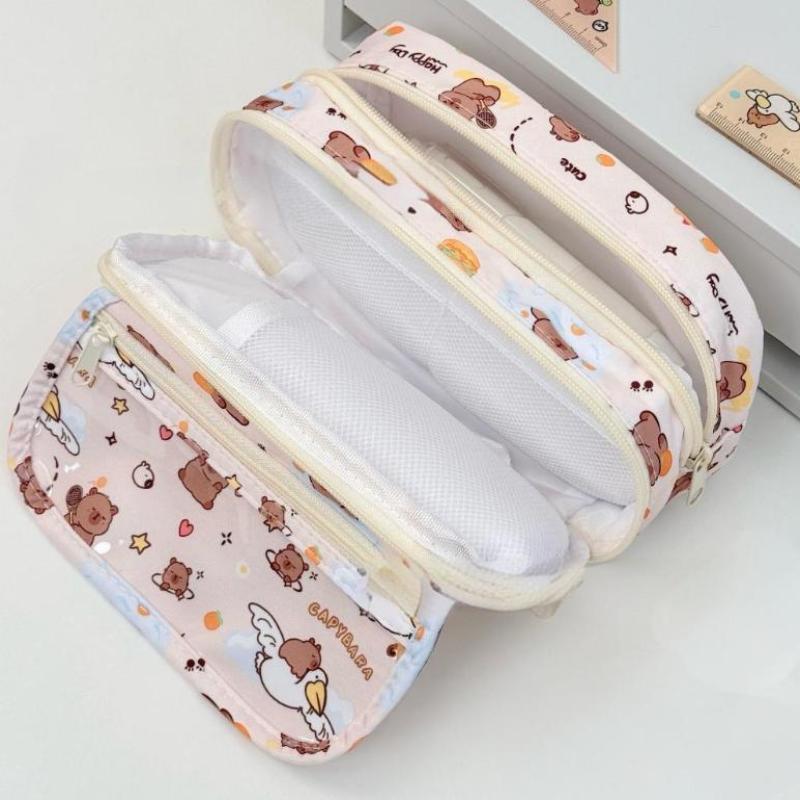 Cute Cartoon Pencil Case For Student Cartoon Anime Creative Pencil Bag High Capacity Stationery Storage Bag Cosmetic Bag
