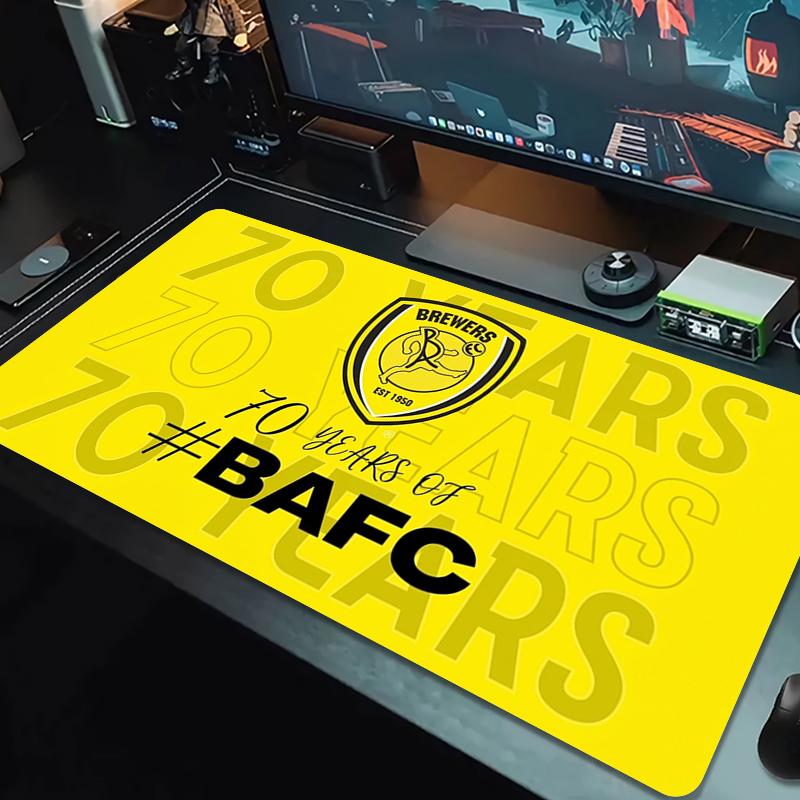 Burton Albion Fc Mouse Pad Large Gaming Table Cushion Nonslip Laptop Tablet Big Mousepad Xxl Mat Mini Pc Playmat With Lock Edge