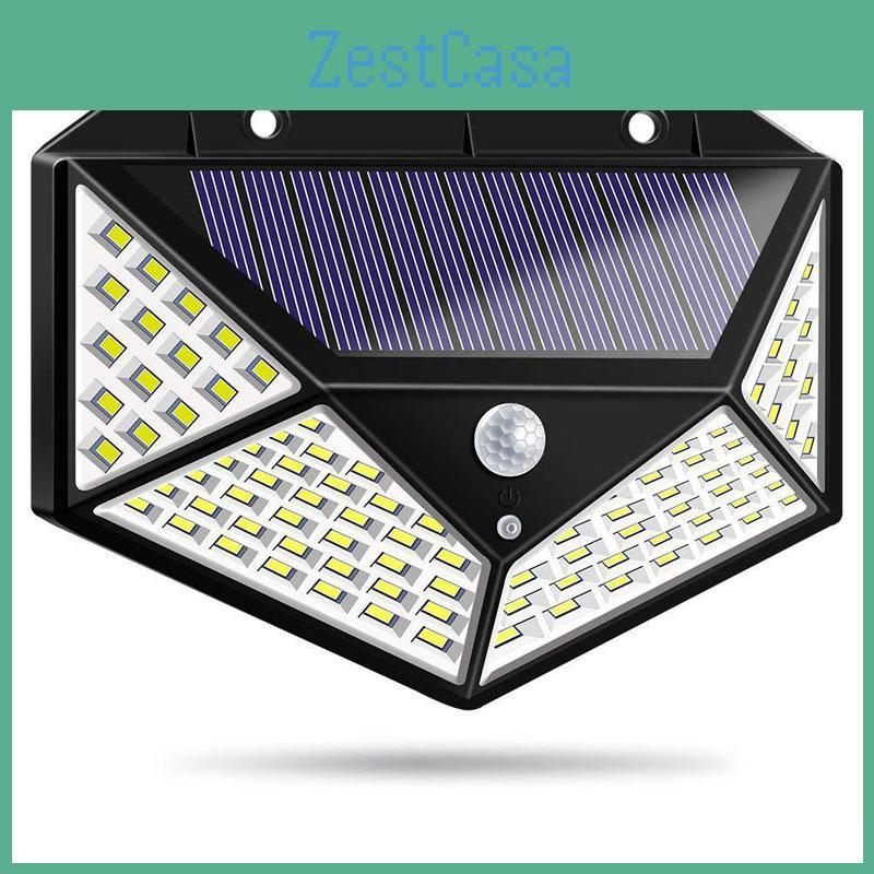 Langlebige und wasserdichte 100 LED Solarleuchten Gartenwandleuchte mit intelligentem Bewegungssensor