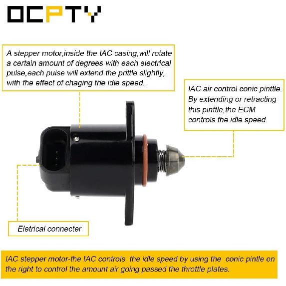 OCPTY Idle Air Control Valve GT7610-888 17112478 for 1990-1996 for Buick, 1994 for Cadillac, 1988-1996 for Chevrolet, 1988-1996 for GMC, 1991-1996