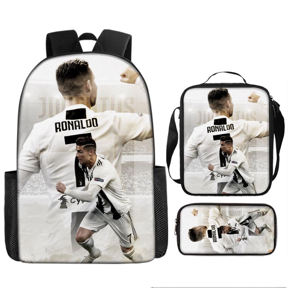 Schulrucksack mit großer Kapazität und Schultergurt; Schüler Drei-teiliges Federmäppchen-Set