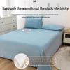 Winter Velvet Flannel Fleece Bed Sheet - Thick Coral Fleece, Solid Color, for Student Dormitory Mattress.