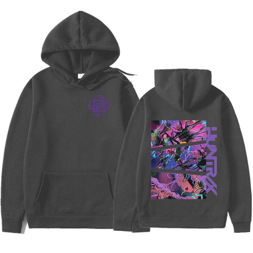 K-pop Demon Hunters Manga Graphics Sweatshirts Mens Women Harajuku High Quality Oversized Loose Casual Pullovers