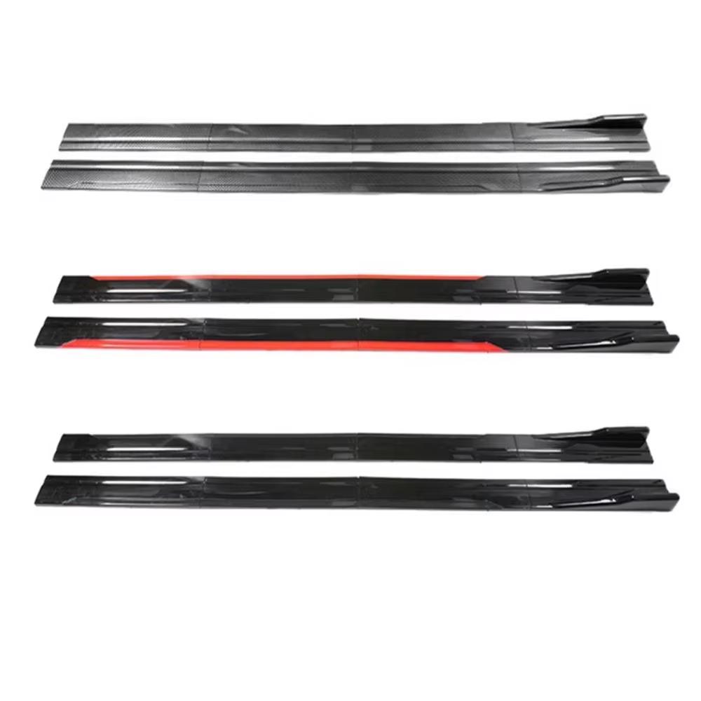 FOR VOLVO V60 V90 2M Car Side Skirt Extension Plate Lip Separator Bumper 2.18M Racing Side Spoiler Universal Car Side