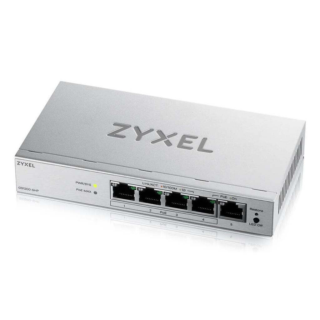 Przełącznik ZyXEL GS1200-5HPV3-EU0101F