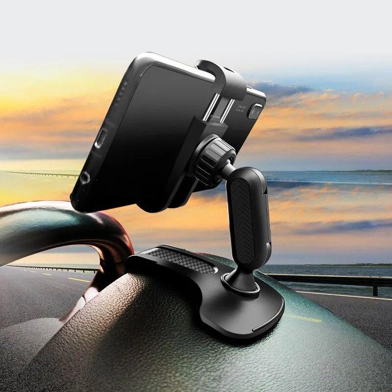 Car Phone Holder For Dash Board Portable Car Holder Mount Stand Gps Auto Clip Smartphone Stand Bracket For Iphone Samsung Xiaomi