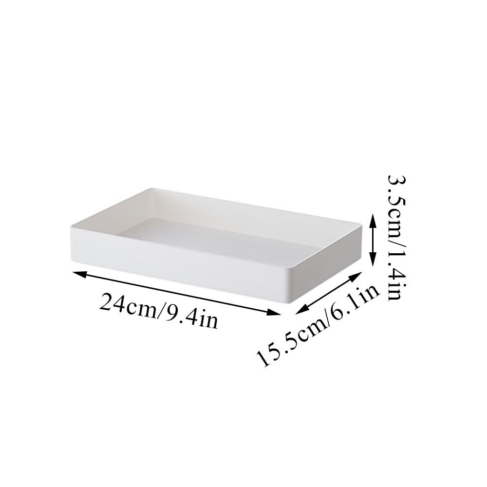Storage Box Multi-use Simple Style Sturdy Storage Box Stackable Desktop File Document Tray Organizer Horizontal A4 Size File